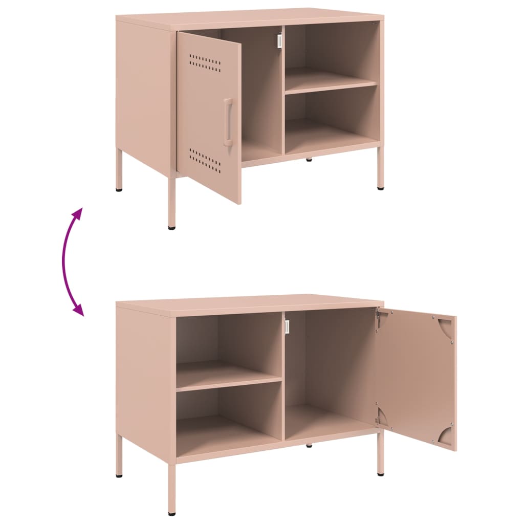 TV-Møbel DIV. TV-benk rosa 68x39x50,5 cm stål