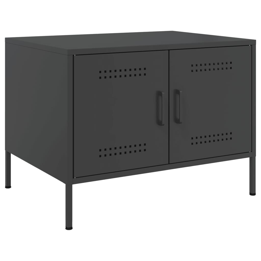 Salongbord Sofabord Svart 68x50x50,5 cm stål
