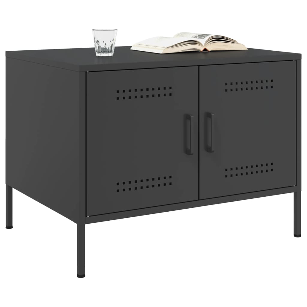 Salongbord Sofabord Svart 68x50x50,5 cm stål