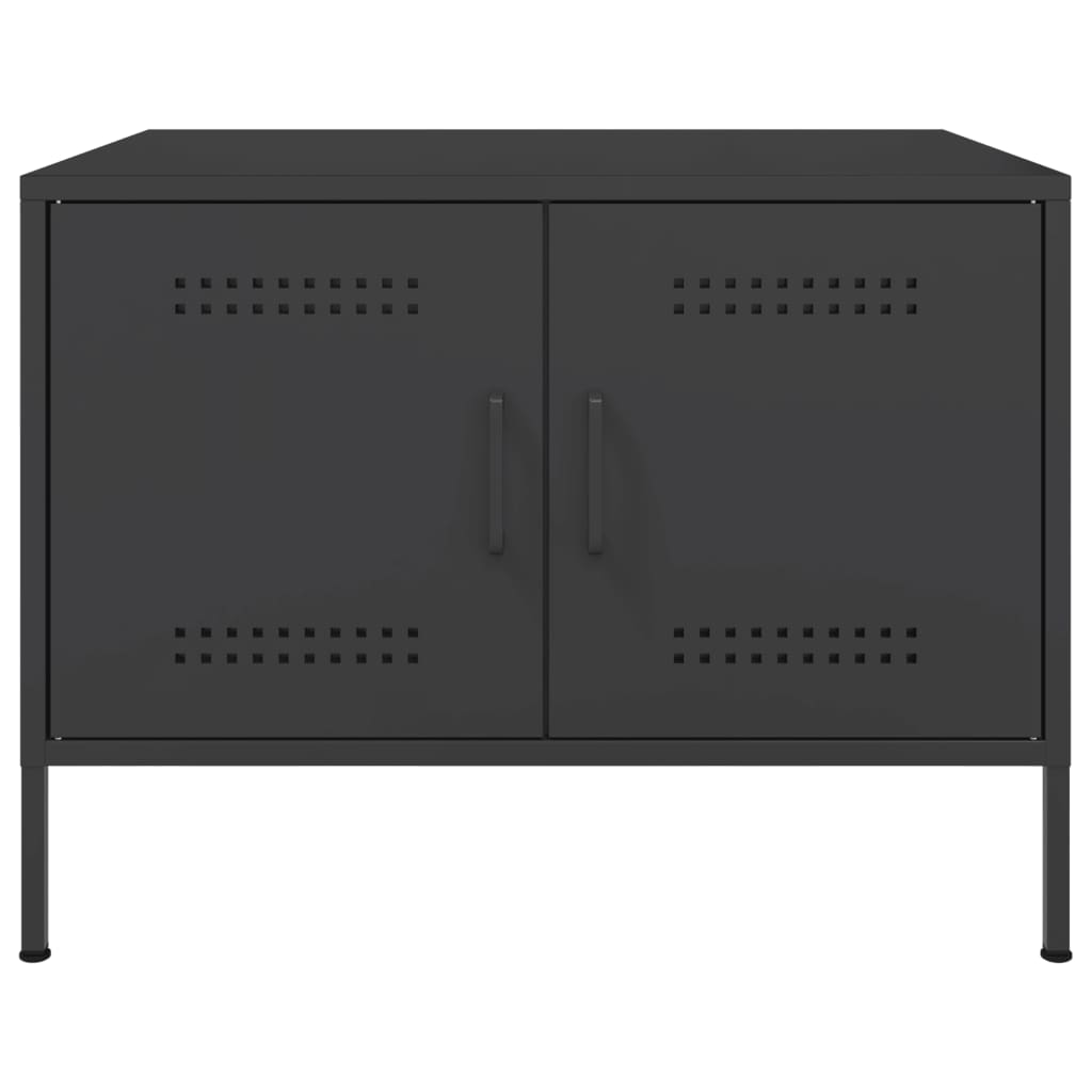 Salongbord Sofabord Svart 68x50x50,5 cm stål