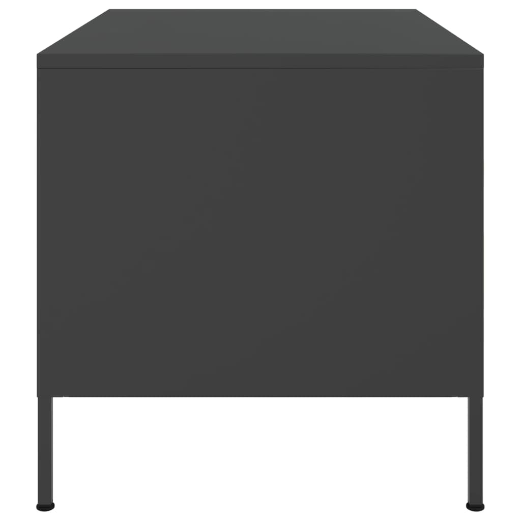 Salongbord Sofabord Svart 68x50x50,5 cm stål