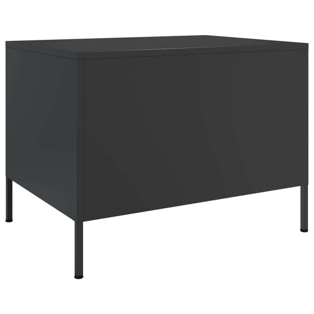 Salongbord Sofabord Svart 68x50x50,5 cm stål