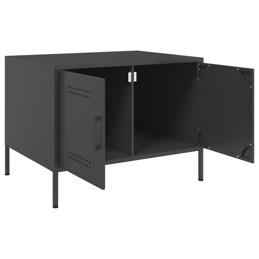 Salongbord Sofabord Svart 68x50x50,5 cm stål