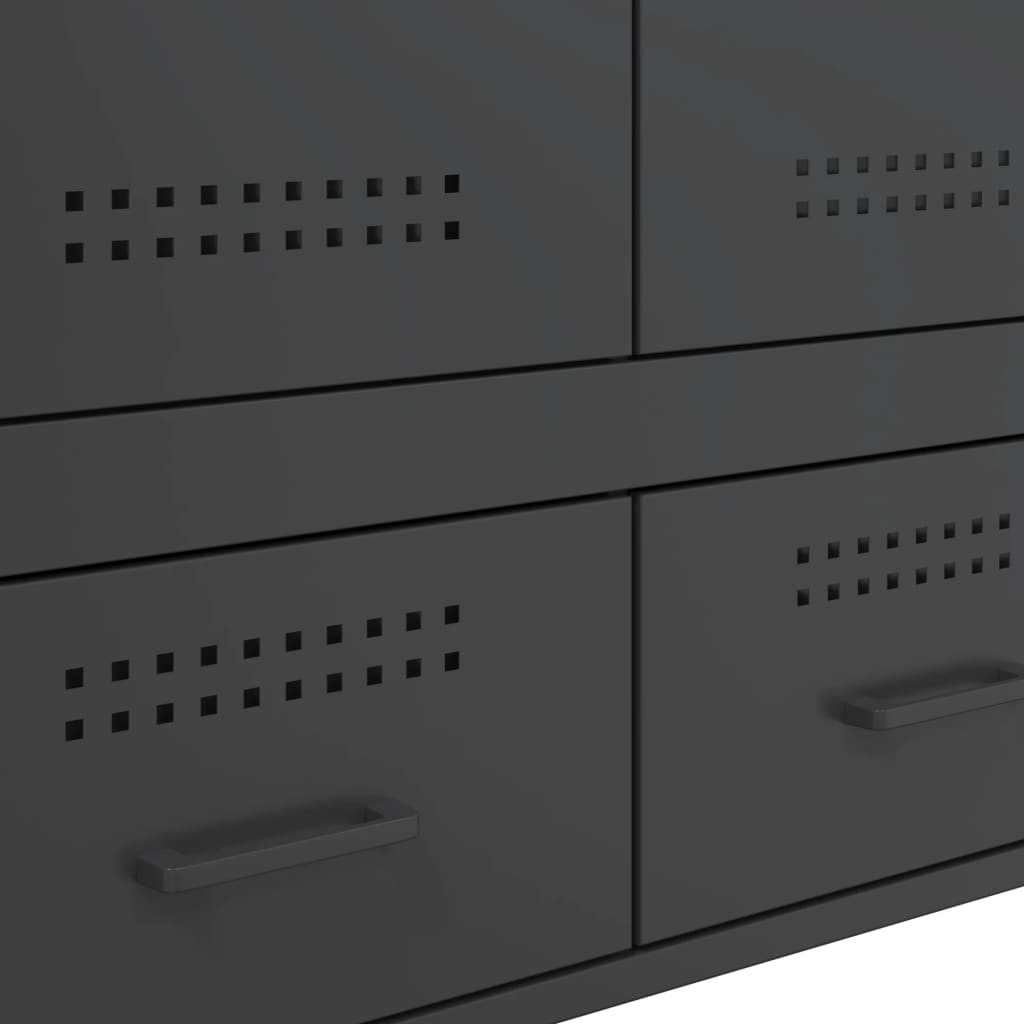 Skap DIV. Svart 68x39x101,5 cm stål