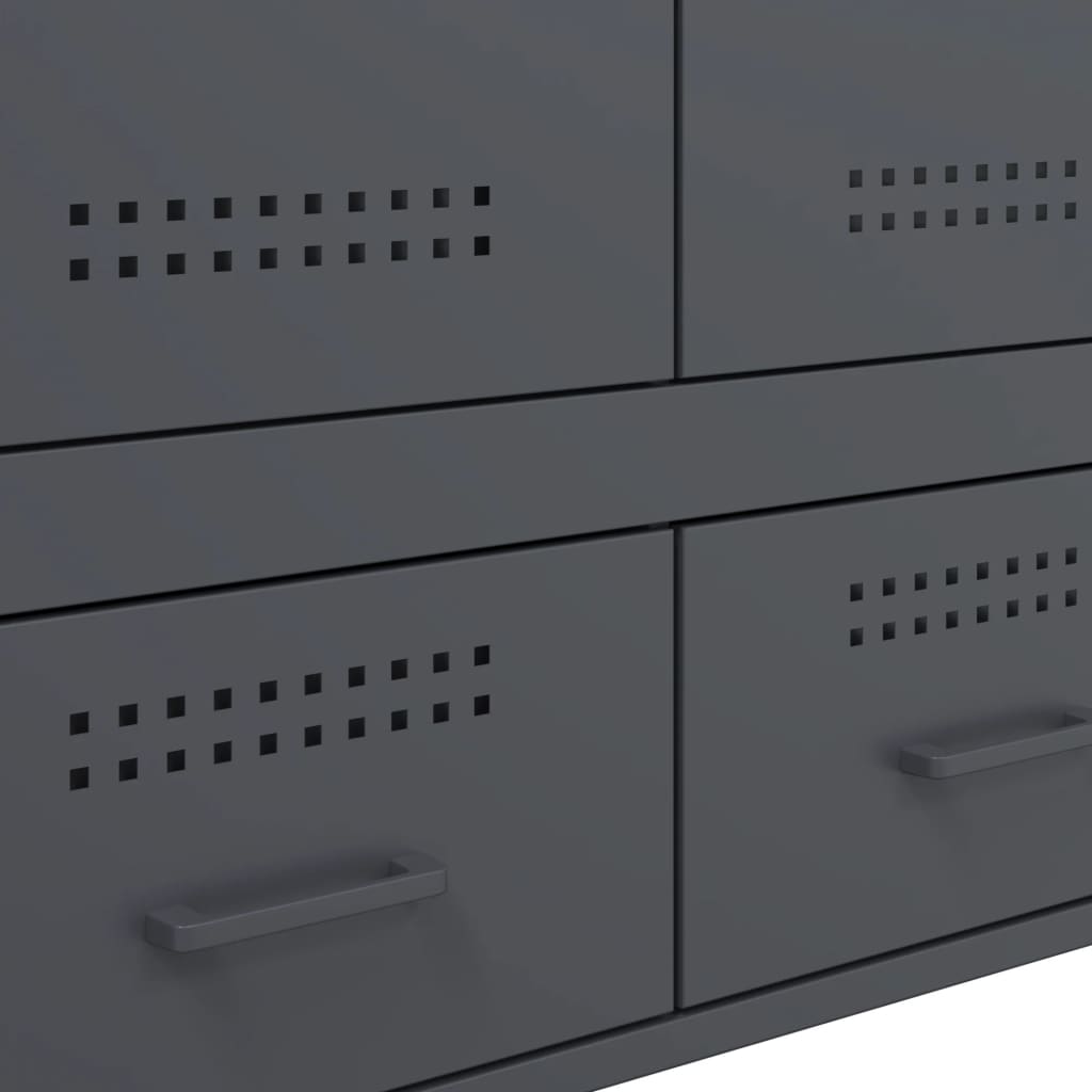 Skap DIV. antrasitt 68x39x101,5 cm stål