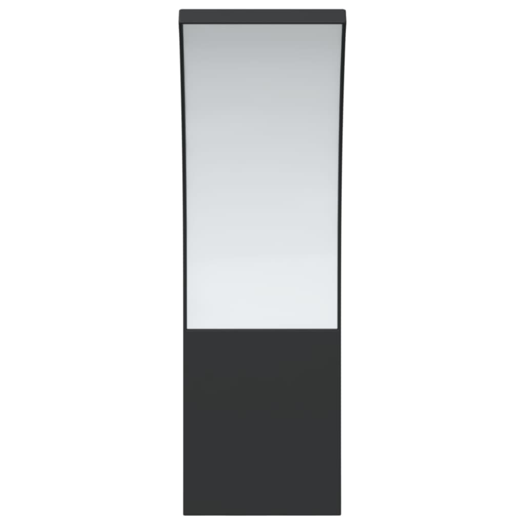 Hagebelysning Vegg El. Veggmonterte LED-utelamper 2 stk svart støpt aluminium