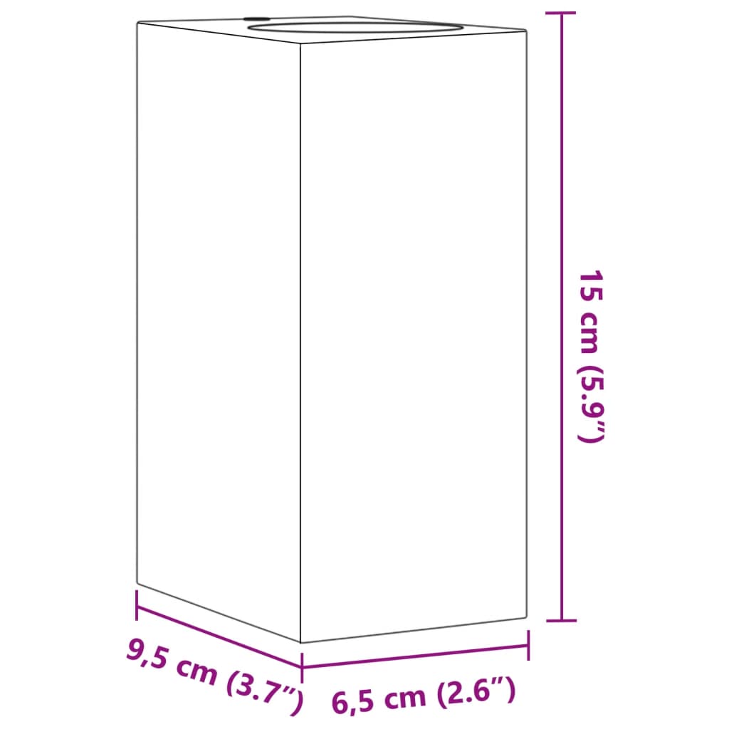 Hagebelysning Vegg El. Veggmontert utelamper 2 stk svart støpt aluminium