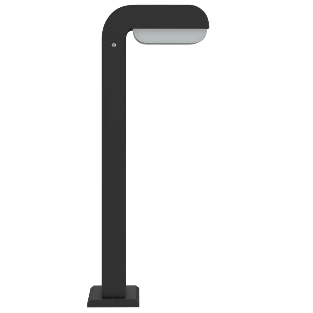 Hagebelysning Lyktstolpe 3 stk svart 50 cm støpt aluminium