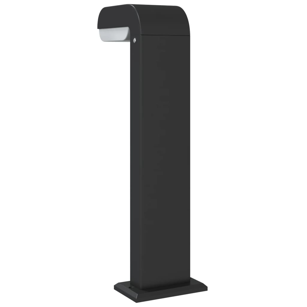 Hagebelysning Lyktstolpe 3 stk svart 50 cm støpt aluminium