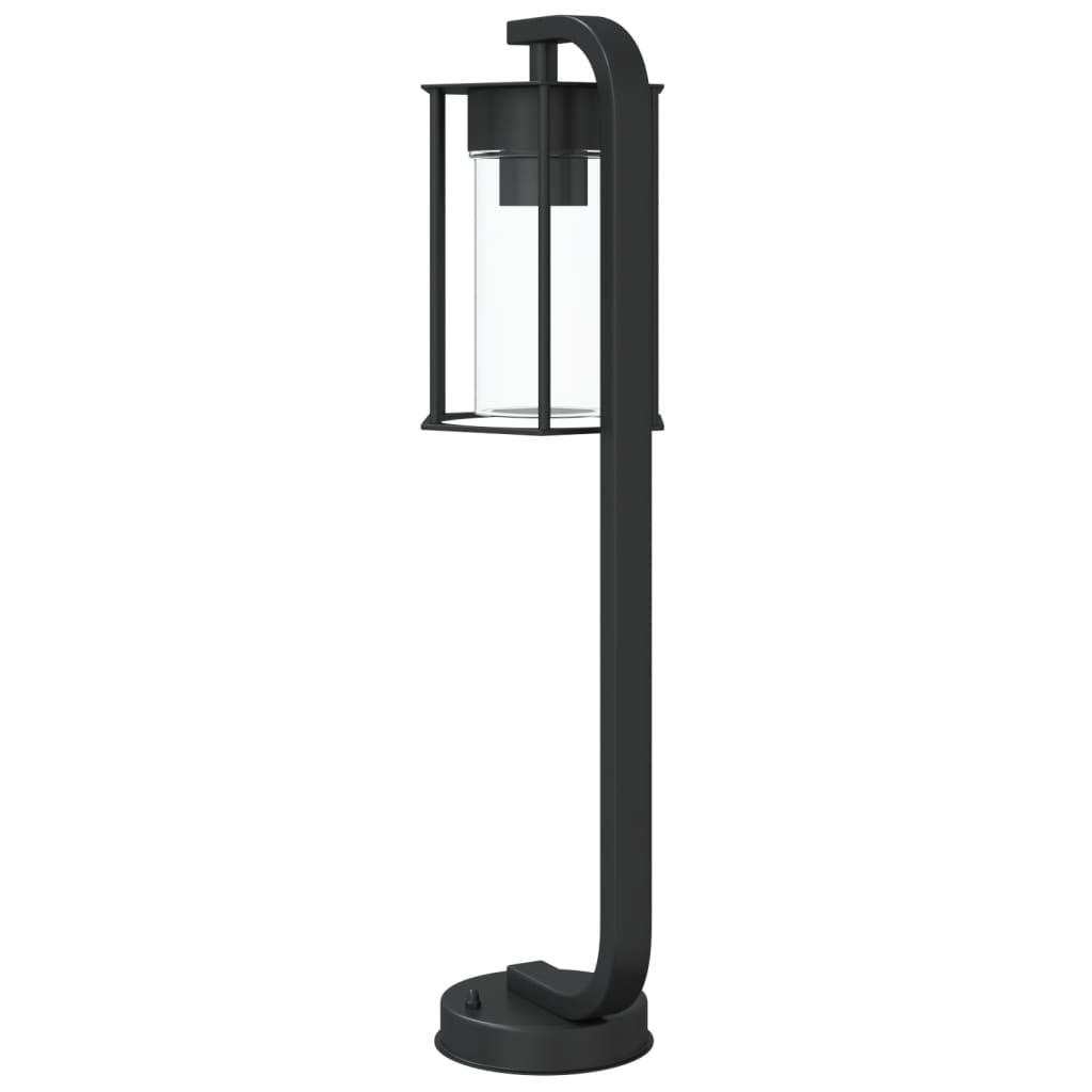 Hagebelysning Lyktstolpe Gangbelysning Søylebelysning 3 stk svart 60 cm rustfritt stål