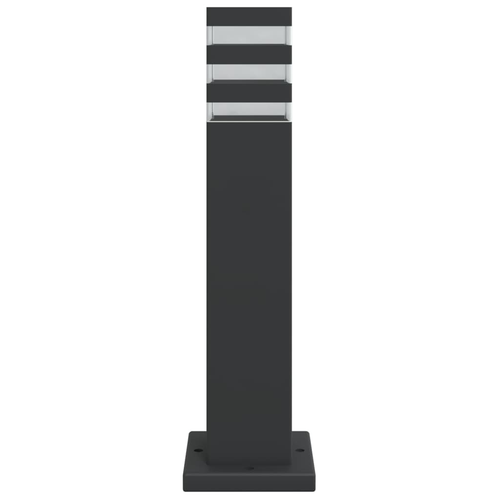 Utendørs gulvlampe svart 50 cm aluminium