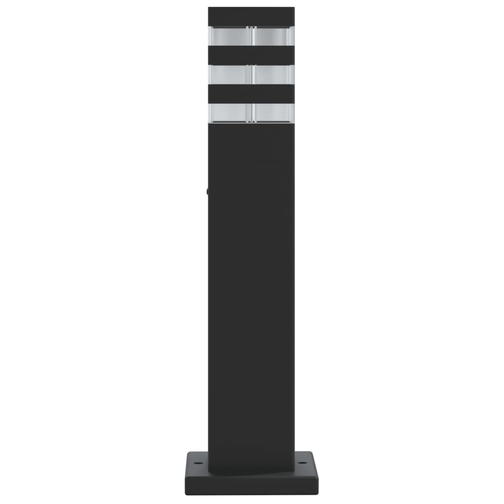 Utendørs gulvlampe svart 50 cm aluminium
