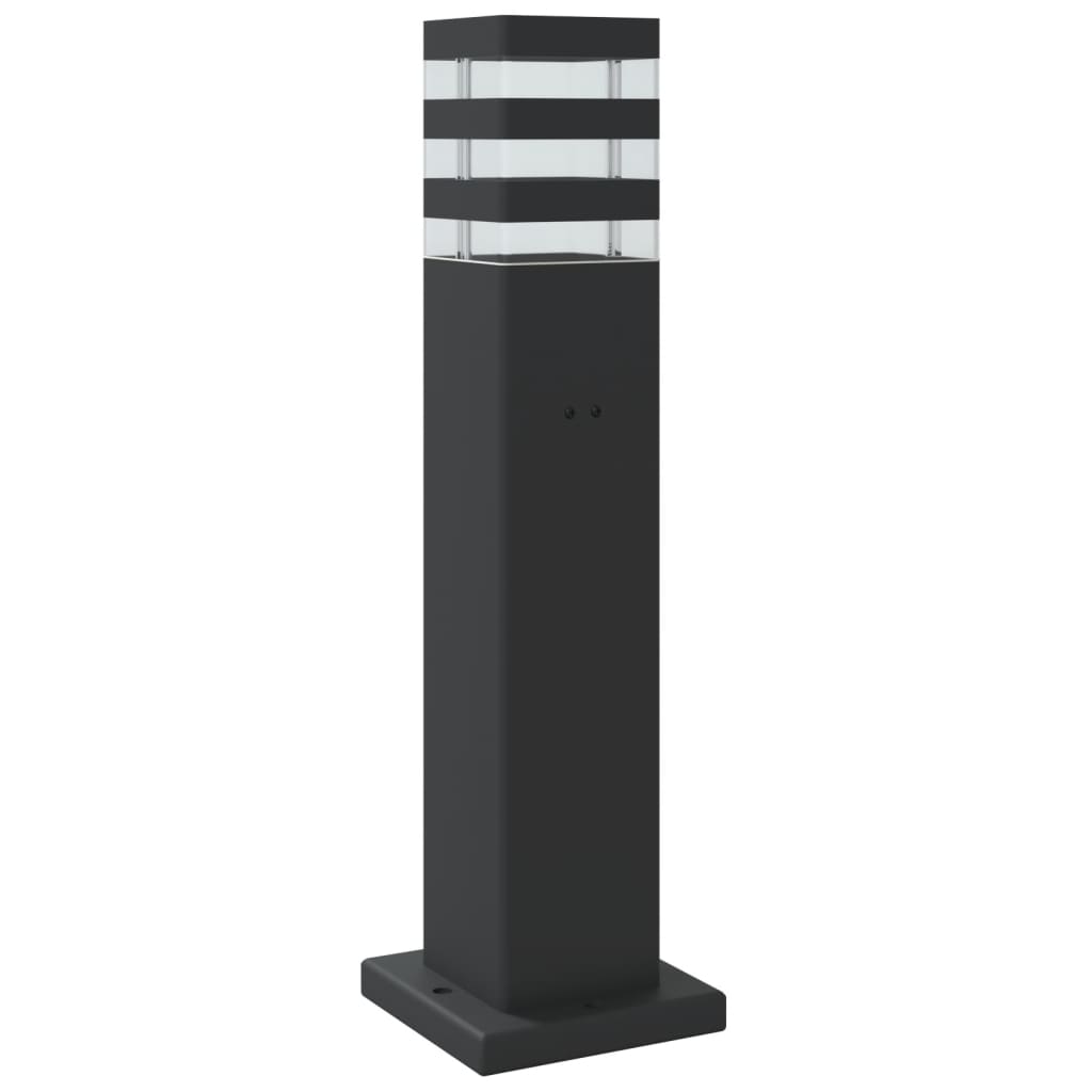 Utendørs gulvlampe svart 50 cm aluminium