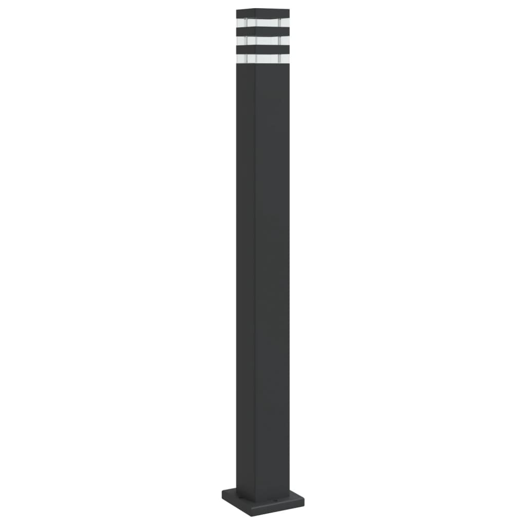 Hagebelysning Lyktstolpe Gangbelysning Søylebelysning svart 110 cm aluminium