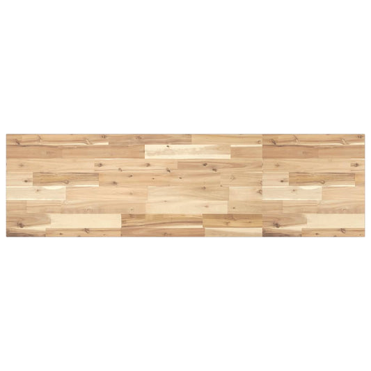 Benkeplate Baderom ubehandlet 120x40x2 cm heltre akasie