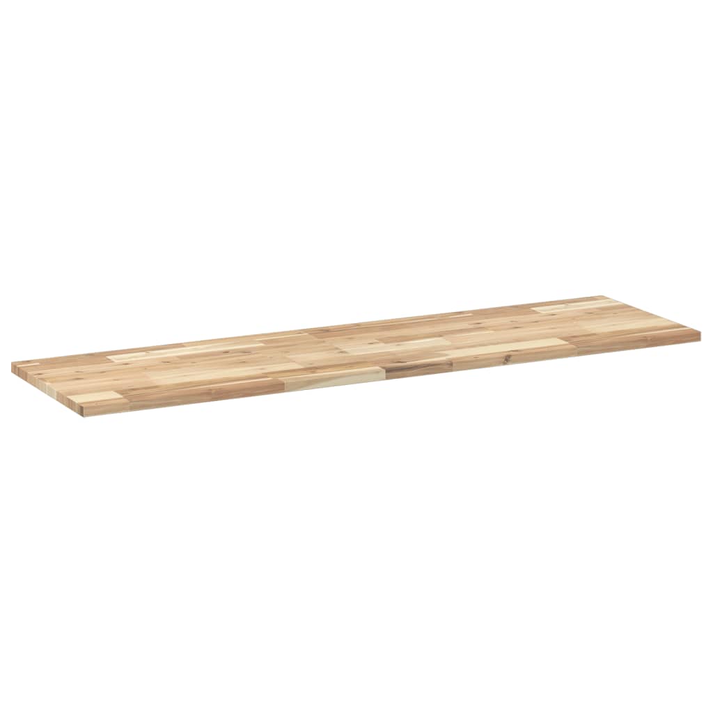 Benkeplate Baderom ubehandlet 120x40x2 cm heltre akasie