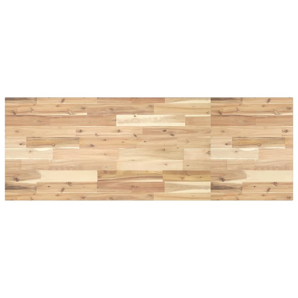 Benkeplate Baderom ubehandlet 120x50x2 cm heltre akasie