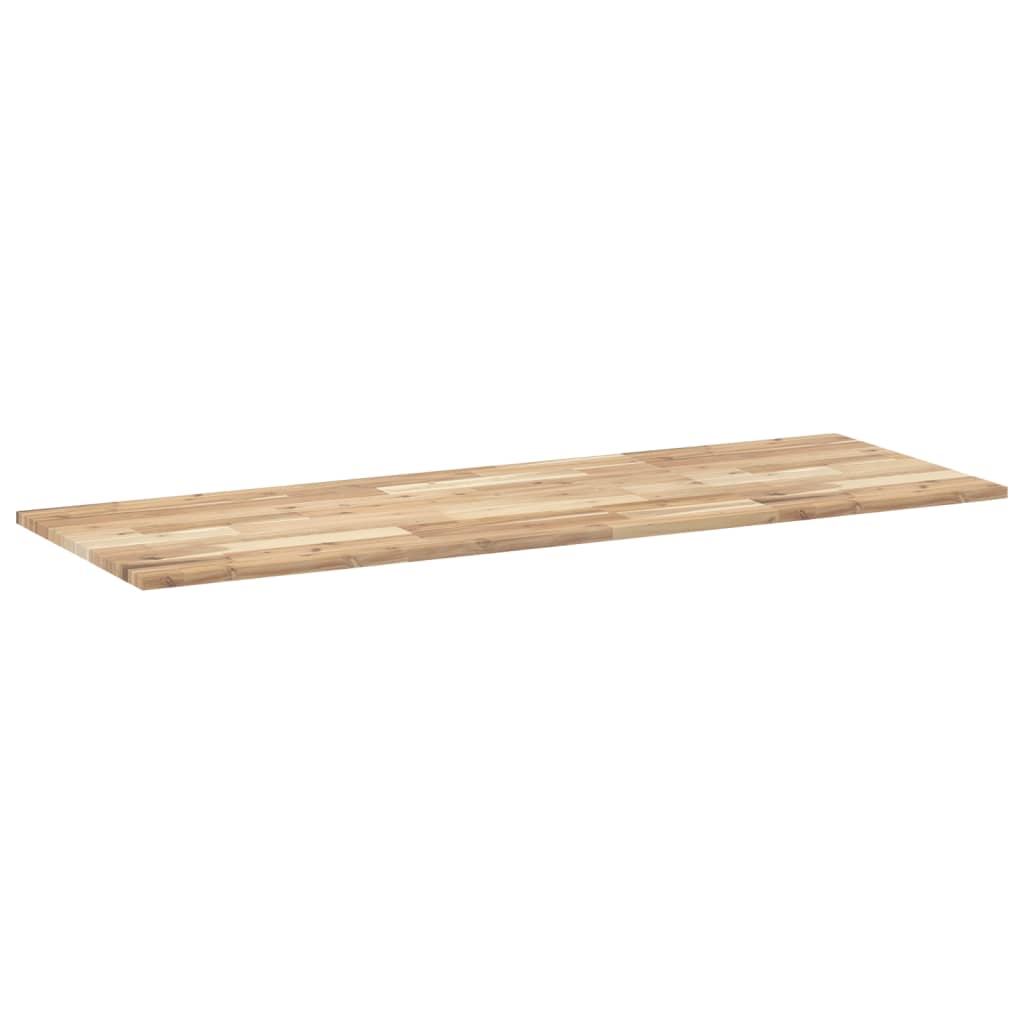 Benkeplate Baderom ubehandlet 120x50x2 cm heltre akasie