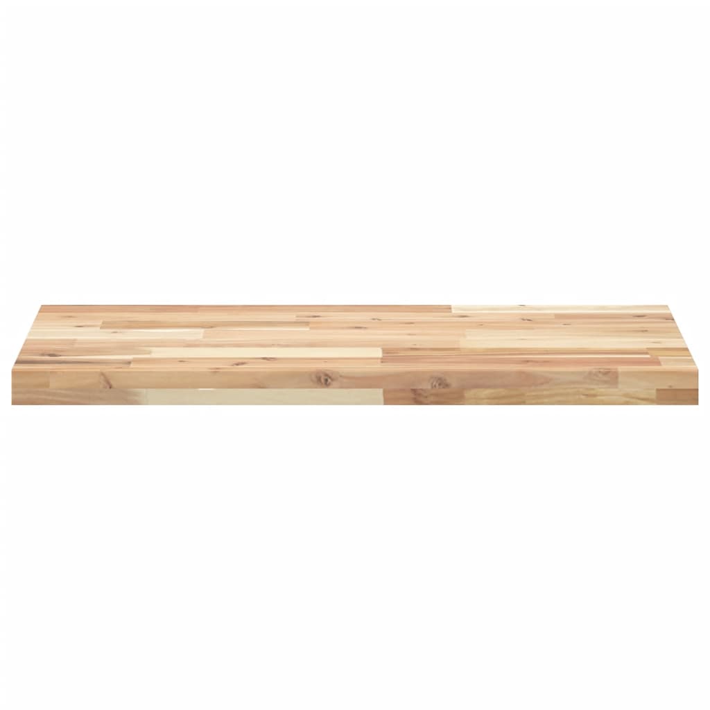 Benkeplate Baderom ubehandlet 120x40x4 cm heltre akasie