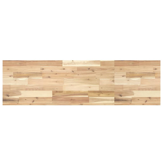 Benkeplate Baderom ubehandlet 160x40x4 cm heltre akasie