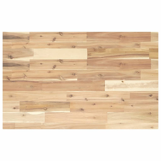 Benkeplate Baderom ubehandlet 80x50x4 cm heltre akasie