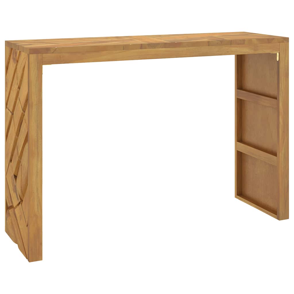 Avlastningsbord Konsollbord Tre 110x35x75 cm heltre teak