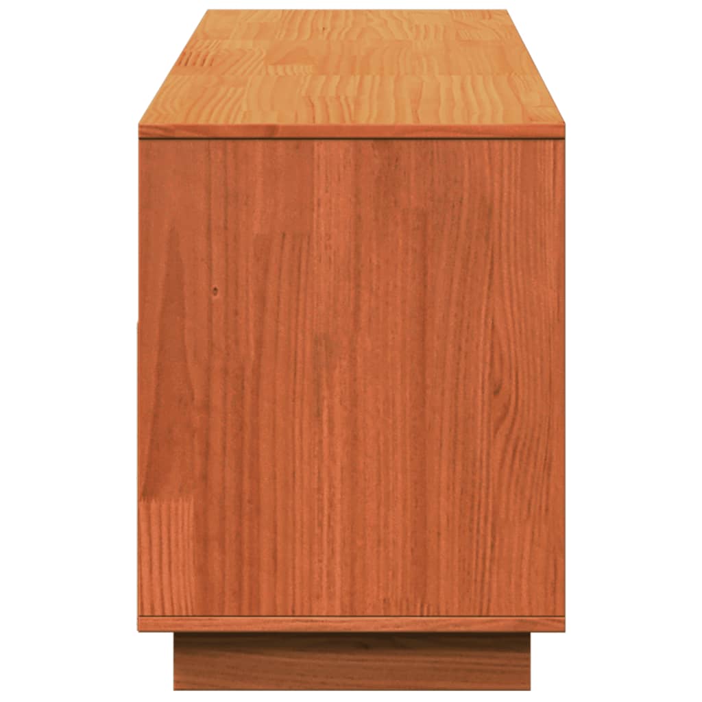 TV-Møbel Brun TV-benk voksbrun 140x37x50 cm heltre furu