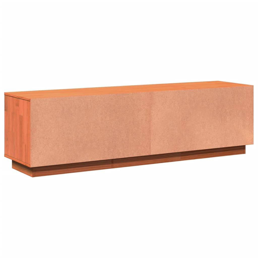 TV-Møbel Brun TV-benk voksbrun 140x35x40 cm heltre furu