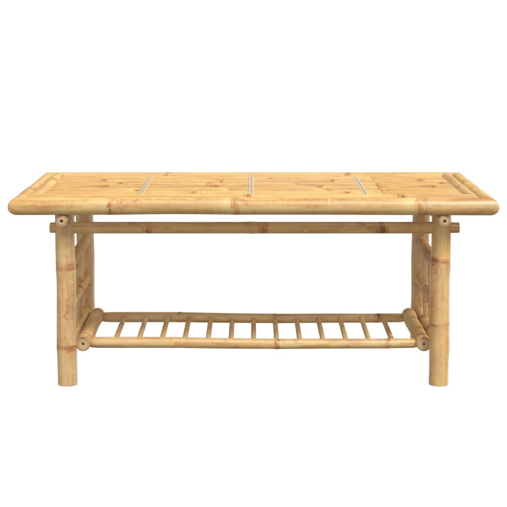 Salongbord Sofabord Tre bambus 110x55x45 cm