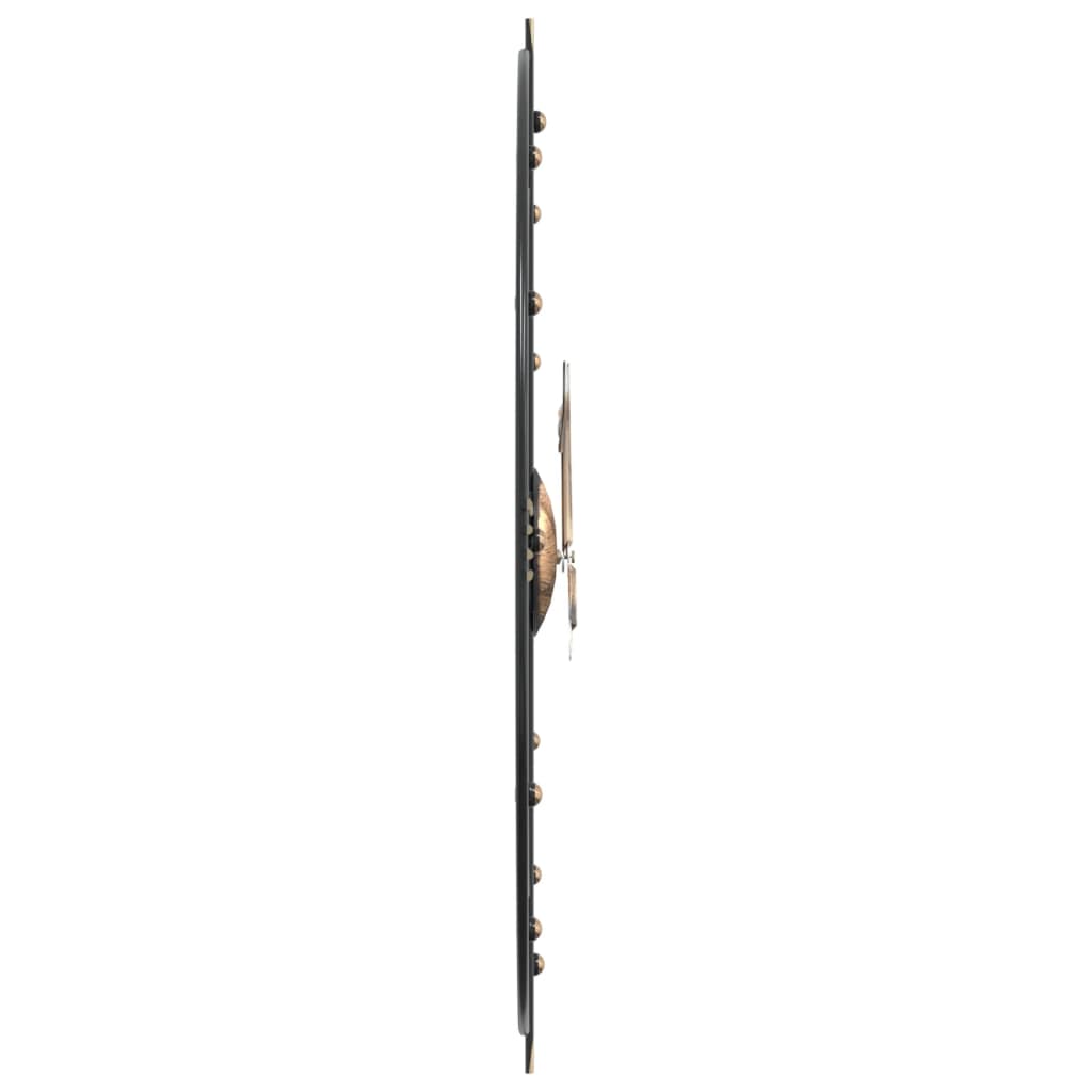 Veggklokke Svart Ø60 cm jern