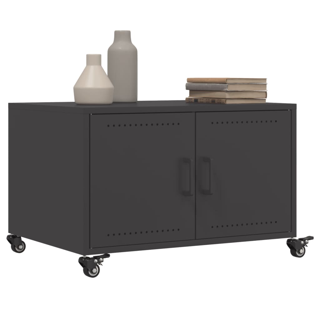 Salongbord Sofabord Svart 68x50x43,5 cm stål