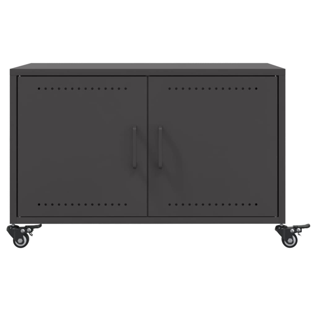 Salongbord Sofabord Svart 68x50x43,5 cm stål