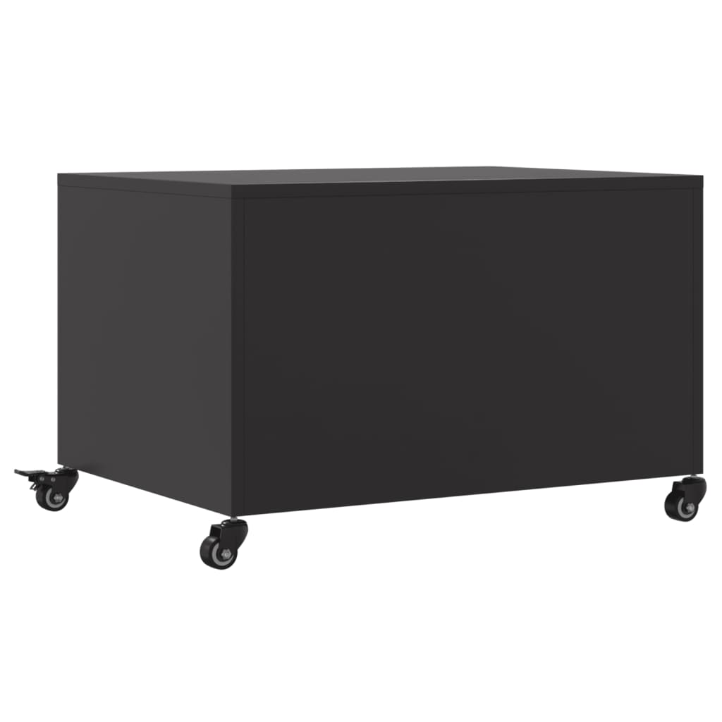 Salongbord Sofabord Svart 68x50x43,5 cm stål
