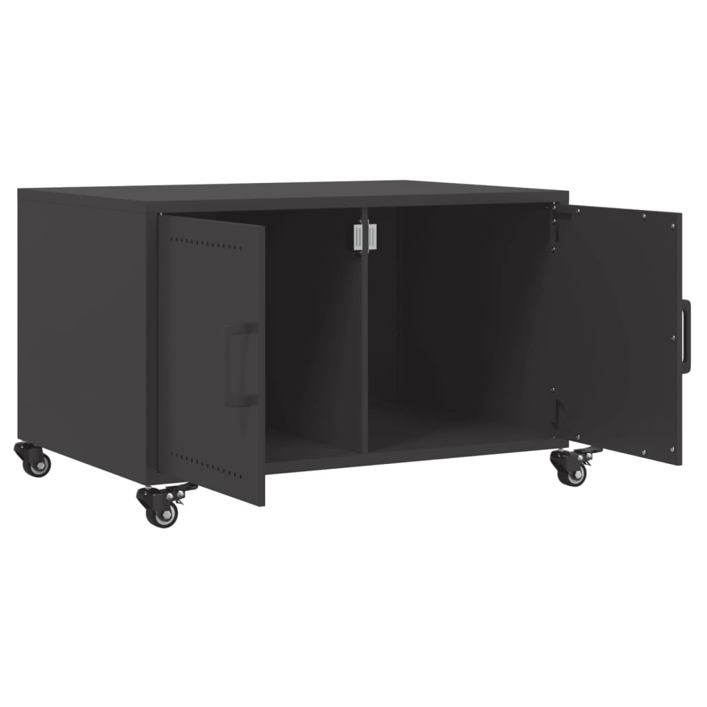 Salongbord Sofabord Svart 68x50x43,5 cm stål
