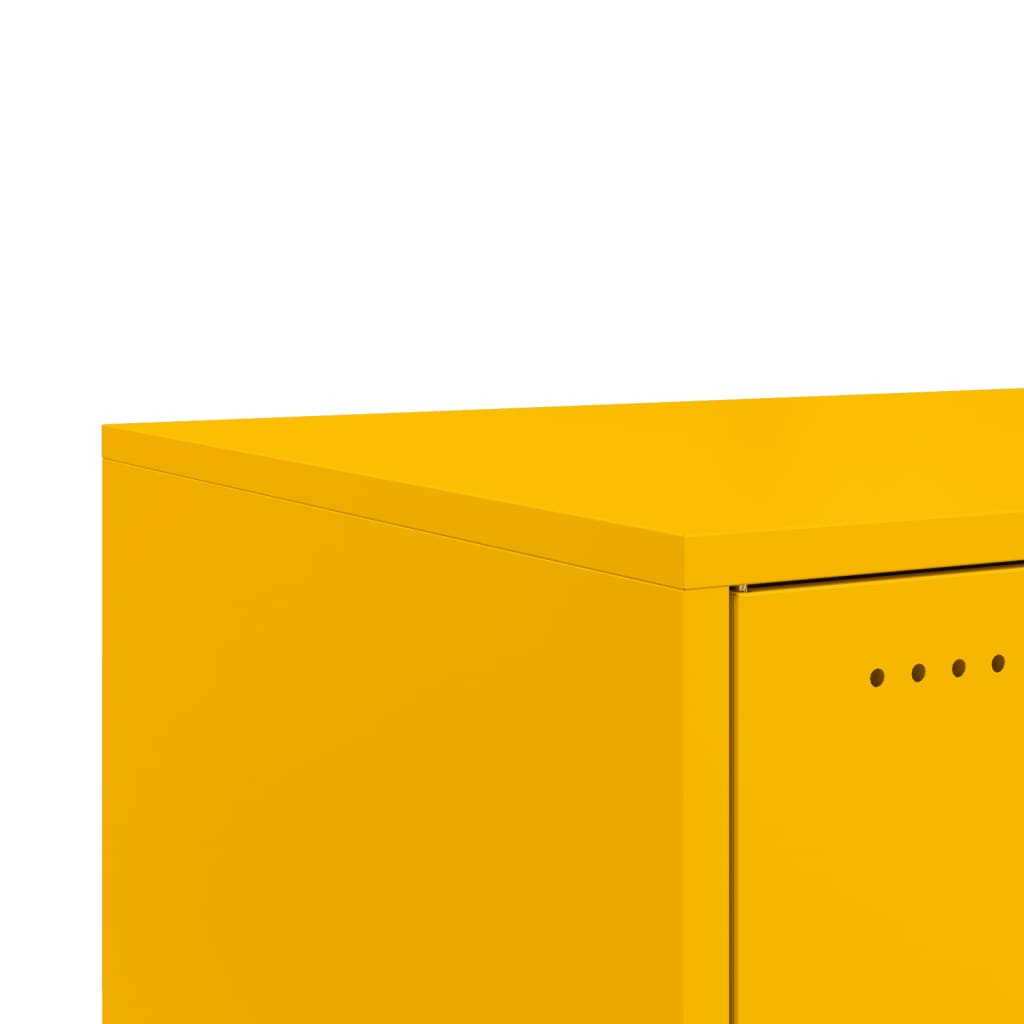 Salongbord Sofabord DIV. sennepsgul 68x50x43,5 cm stål