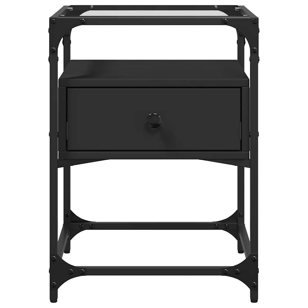 Nattbord Sengbord Svart 40x40x55 cm