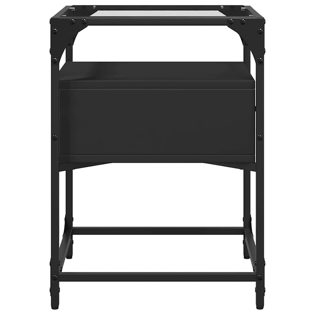 Nattbord Sengbord Svart 40x40x55 cm