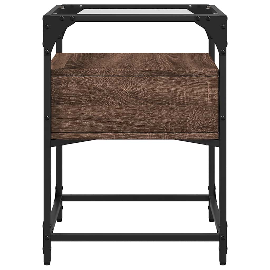 Nattbord Sengbord Brun Eik 40x40x55 cm