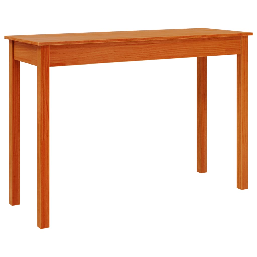 Avlastningsbord Konsollbord Tre voksbrun 110x40x75 cm heltre furu