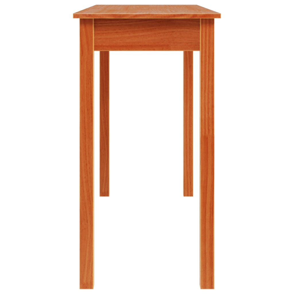 Avlastningsbord Konsollbord Tre voksbrun 110x40x75 cm heltre furu