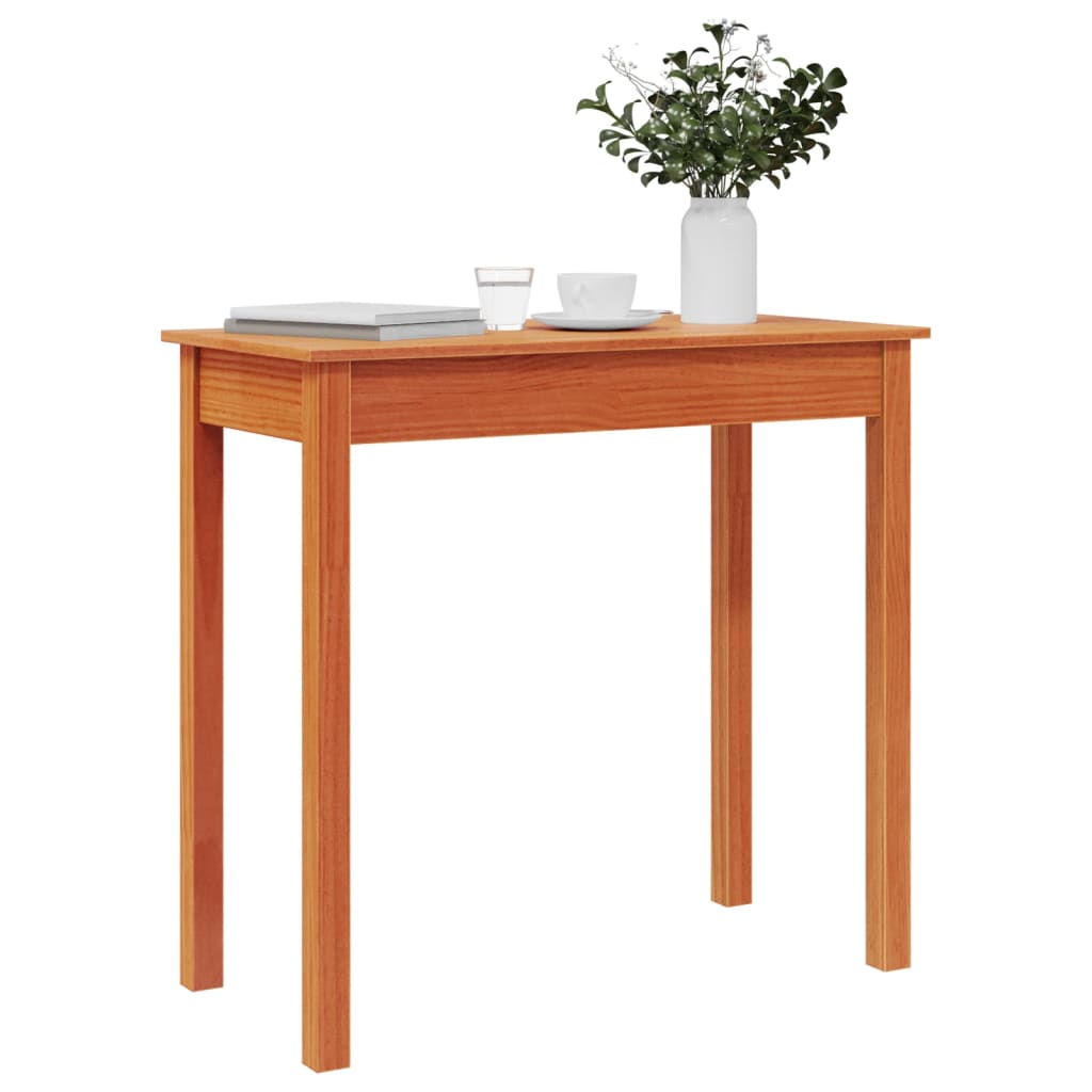 Avlastningsbord Konsollbord Tre voksbrun 80x40x75 cm heltre furu