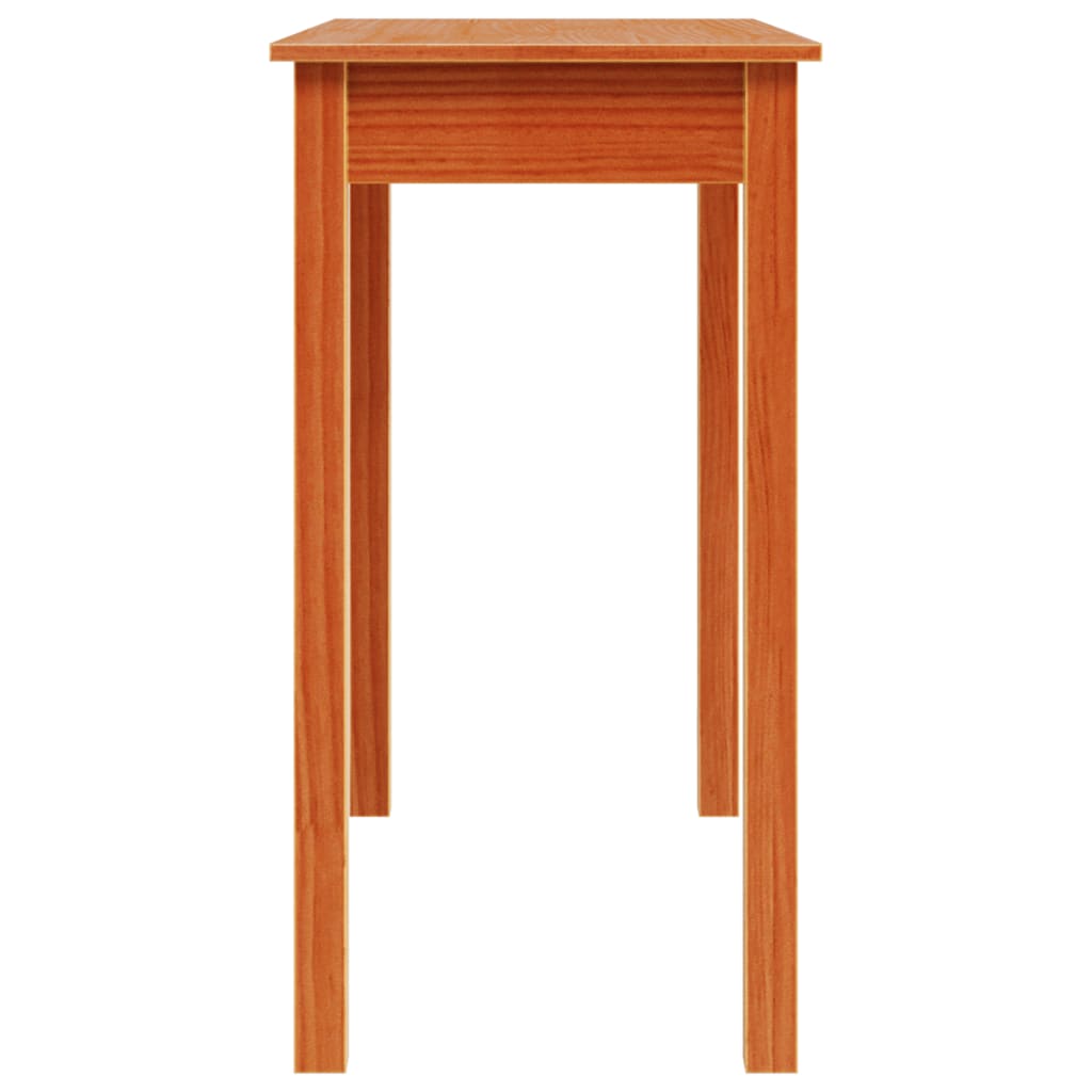 Avlastningsbord Konsollbord Tre voksbrun 80x40x75 cm heltre furu
