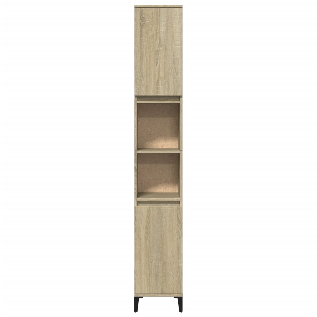 Baderomsskap Sonoma Eik 30x30x190 cm