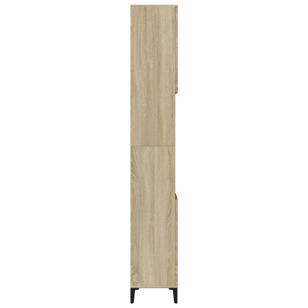 Baderomsskap Sonoma Eik 30x30x190 cm