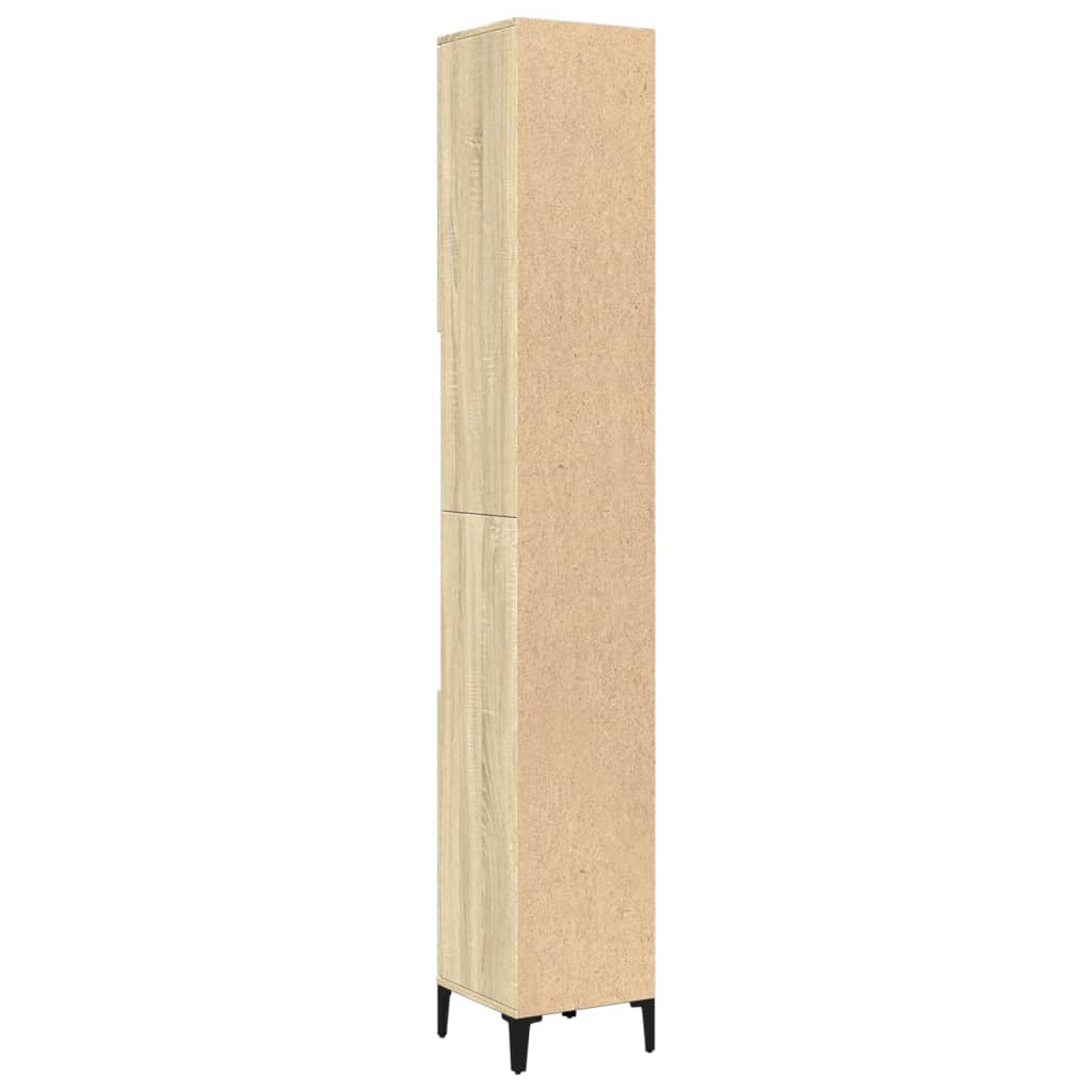 Baderomsskap Sonoma Eik 30x30x190 cm