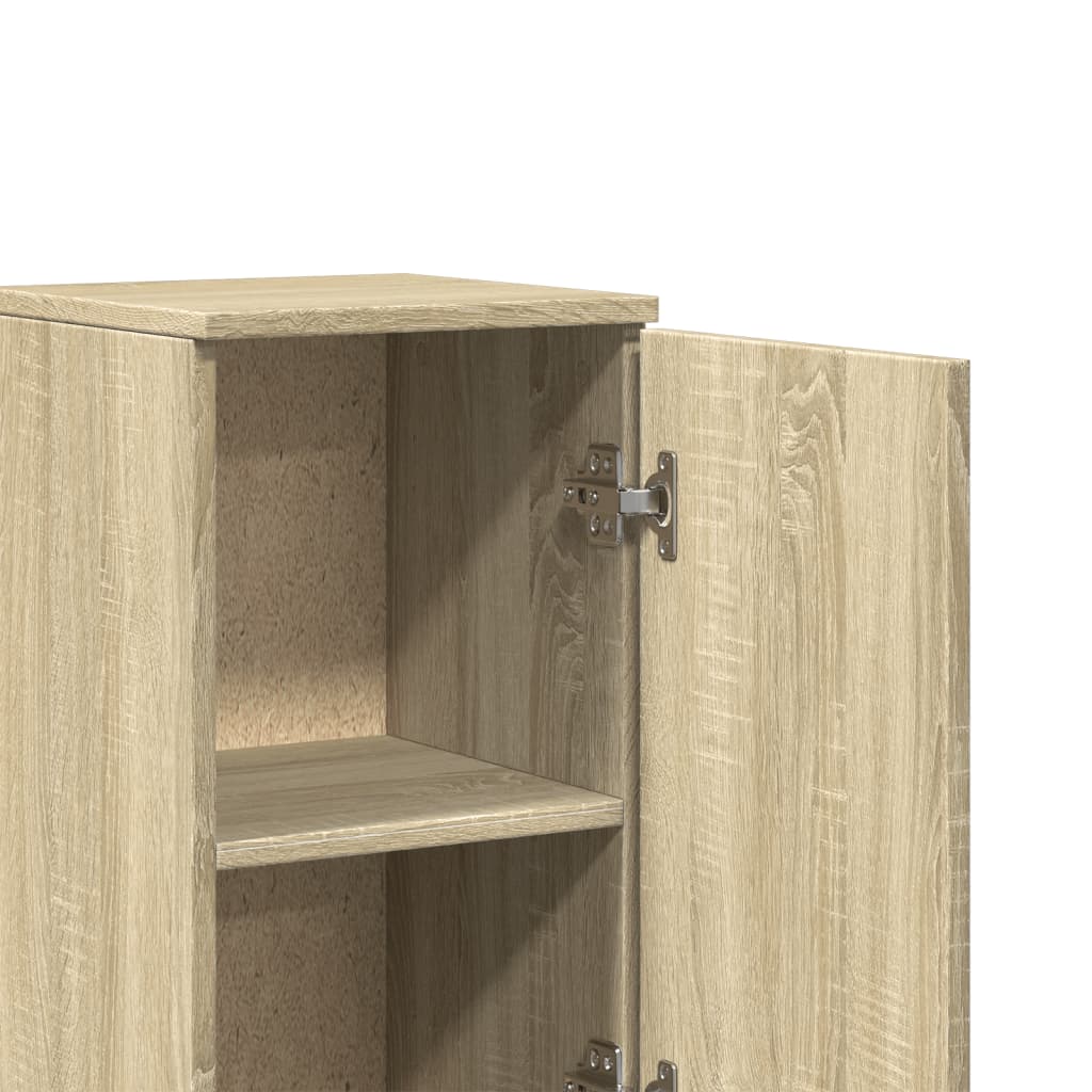 Baderomsskap Sonoma Eik 30x30x190 cm