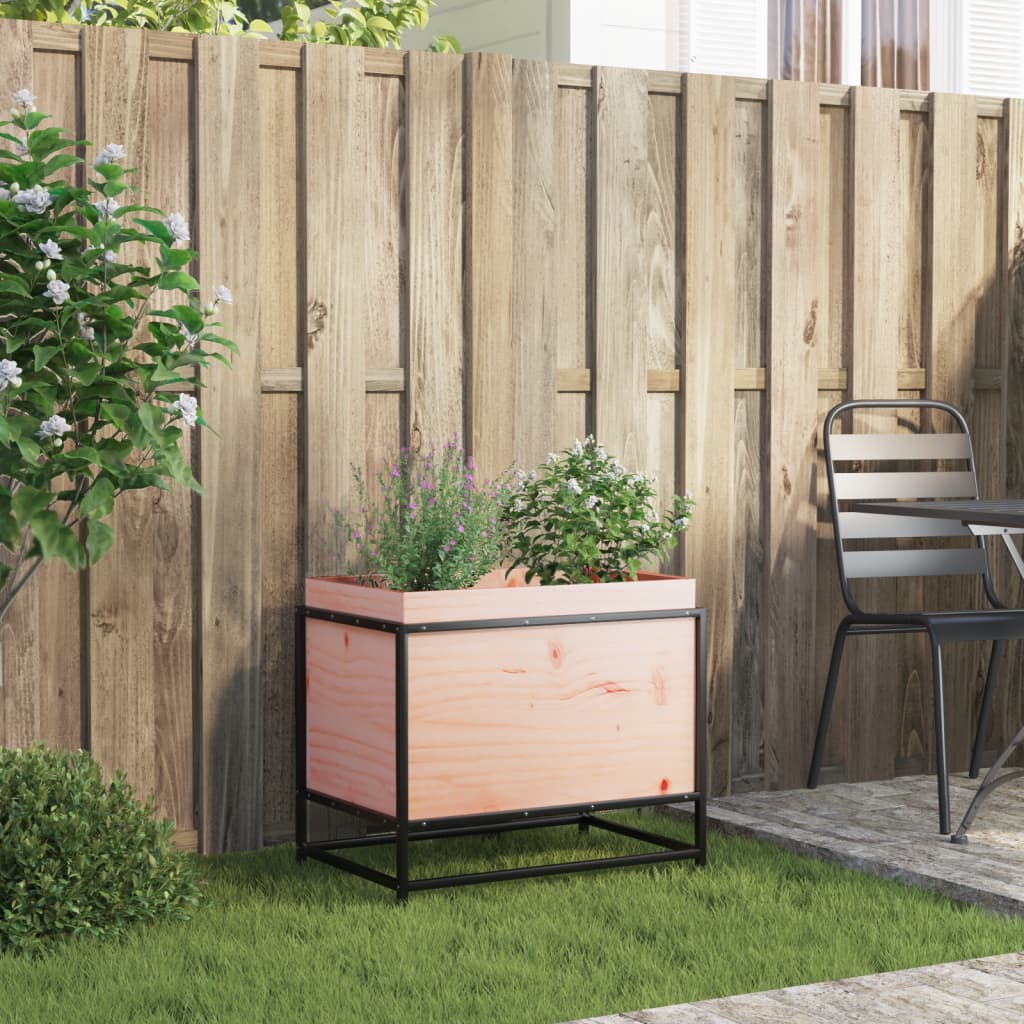 Utendørs Blomsterkasse Plantekasse Tre 60x40x50 cm heltre douglasgran