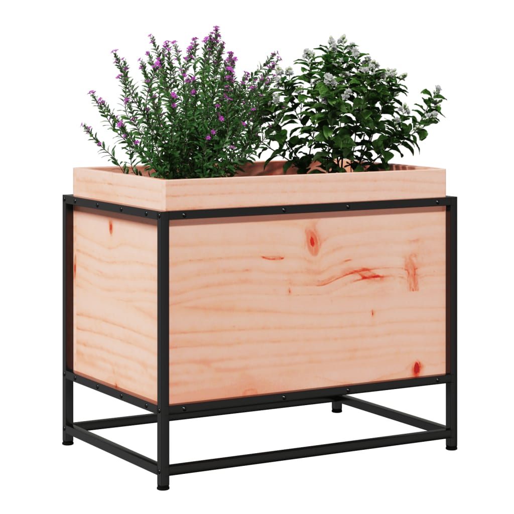Utendørs Blomsterkasse Plantekasse Tre 60x40x50 cm heltre douglasgran