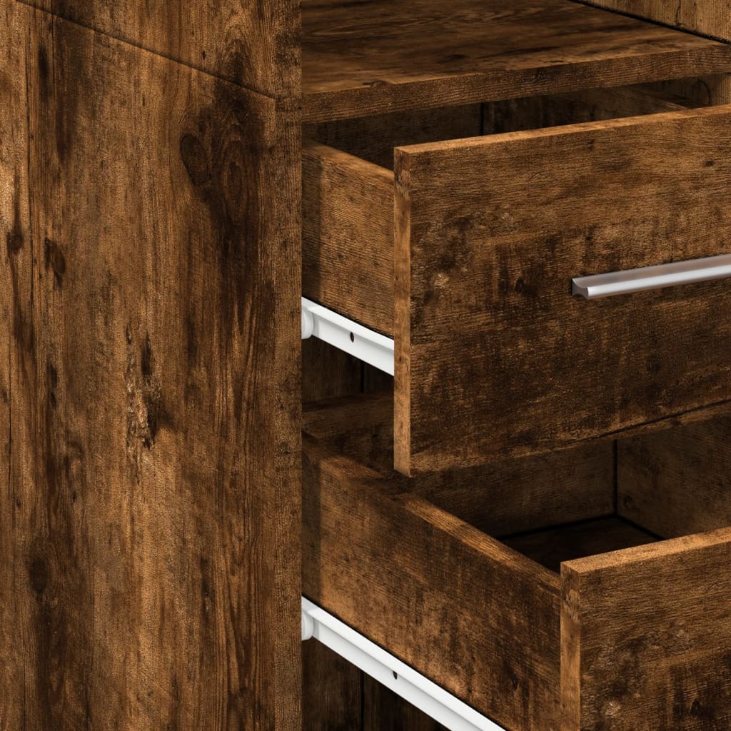 Bokhylle Røkt Eik 30x42,5x185 cm