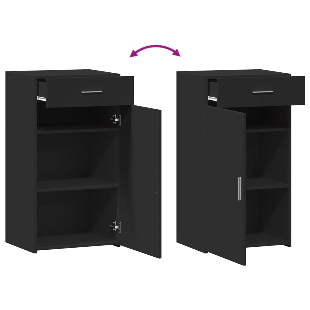 Skjenk Svart 50x42,5x93 cm